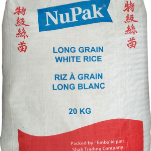 NuPak Long Grain Rice US (20kg)