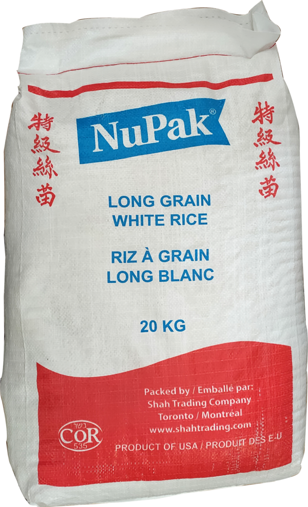 NuPak Long Grain Rice US (20kg)