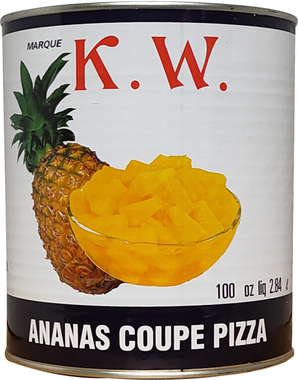 K.W. Pineapple Pizza Cut (6/100oz)