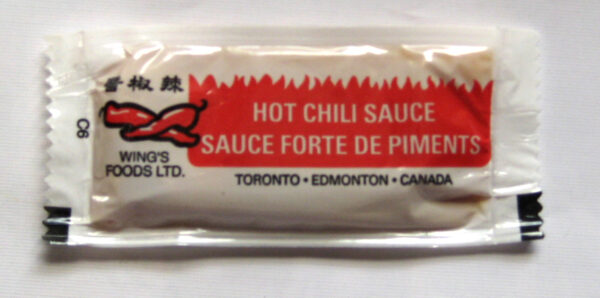 Wing's Chili Sauce, Ind. Pack (500/9g)